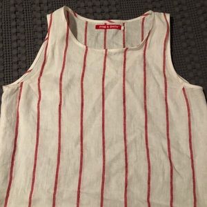 Pyne & Smith sleeveless top - BonBon stripe